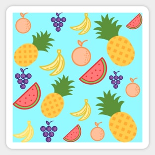 Colourful Fruit Cocktail Mosaic Sticker